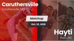 Matchup: Caruthersville vs. Hayti  2020
