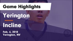 Yerington  vs Incline  Game Highlights - Feb. 6, 2018