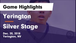 Yerington  vs Silver Stage  Game Highlights - Dec. 20, 2018