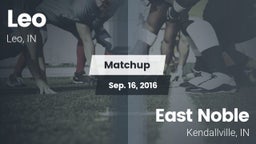 Matchup: Leo vs. East Noble  2016