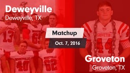 Matchup: Deweyville vs. Groveton  2016