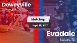 Matchup: Deweyville vs. Evadale  2017