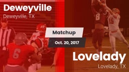 Matchup: Deweyville vs. Lovelady  2017