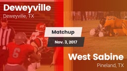 Matchup: Deweyville vs. West Sabine  2017