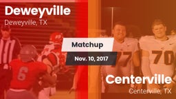 Matchup: Deweyville vs. Centerville  2017