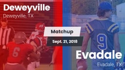 Matchup: Deweyville vs. Evadale  2018