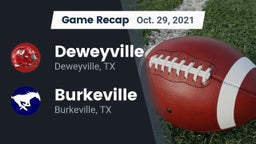 Recap: Deweyville  vs. Burkeville  2021