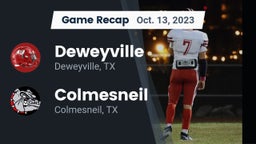 Recap: Deweyville  vs. Colmesneil  2023