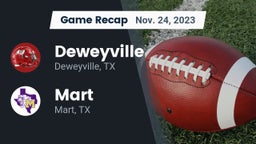 Recap: Deweyville  vs. Mart  2023