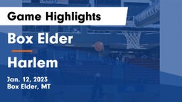 Box Elder  vs Harlem  Game Highlights - Jan. 12, 2023