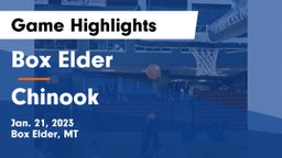 Box Elder  vs Chinook   Game Highlights - Jan. 21, 2023