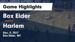 Box Elder  vs Harlem  Game Highlights - Dec. 9, 2017