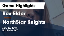 Box Elder  vs NorthStar Knights Game Highlights - Jan. 20, 2018