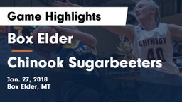 Box Elder  vs Chinook Sugarbeeters Game Highlights - Jan. 27, 2018