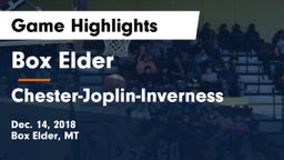 Box Elder  vs Chester-Joplin-Inverness Game Highlights - Dec. 14, 2018