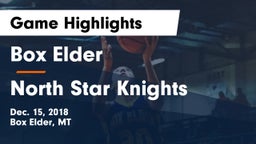 Box Elder  vs North Star Knights Game Highlights - Dec. 15, 2018