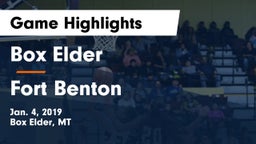 Box Elder  vs Fort Benton  Game Highlights - Jan. 4, 2019