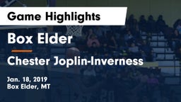 Box Elder  vs Chester Joplin-Inverness Game Highlights - Jan. 18, 2019