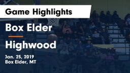 Box Elder  vs Highwood Game Highlights - Jan. 25, 2019