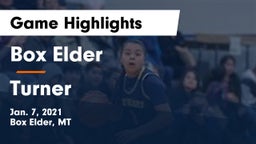 Box Elder  vs Turner  Game Highlights - Jan. 7, 2021