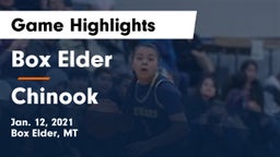 Box Elder  vs Chinook  Game Highlights - Jan. 12, 2021