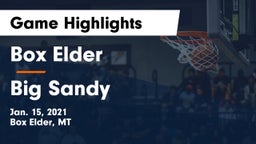 Box Elder  vs Big Sandy  Game Highlights - Jan. 15, 2021