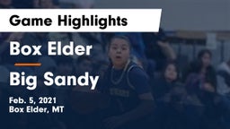 Box Elder  vs Big Sandy  Game Highlights - Feb. 5, 2021
