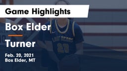 Box Elder  vs Turner  Game Highlights - Feb. 20, 2021
