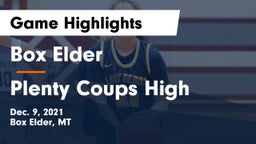 Box Elder  vs Plenty Coups High Game Highlights - Dec. 9, 2021
