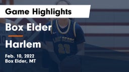 Box Elder  vs Harlem  Game Highlights - Feb. 10, 2022