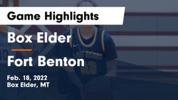 Box Elder  vs Fort Benton  Game Highlights - Feb. 18, 2022