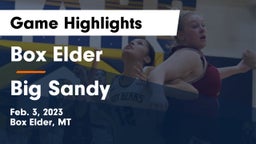 Box Elder  vs Big Sandy  Game Highlights - Feb. 3, 2023