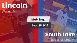 Matchup: Lincoln vs. South Lake  2018