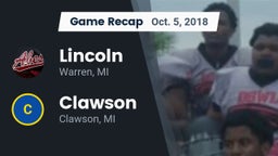 Recap: Lincoln  vs. Clawson  2018