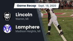 Recap: Lincoln  vs. Lamphere  2020