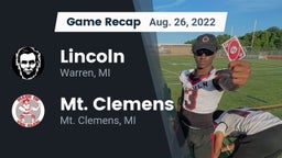 Recap: Lincoln  vs. Mt. Clemens  2022