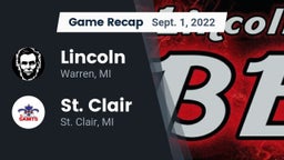 Recap: Lincoln  vs. St. Clair  2022
