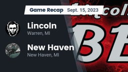 Recap: Lincoln  vs. New Haven  2023