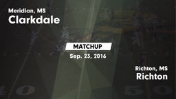 Matchup: Clarkdale vs. Richton  2016