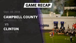 Recap: Campbell County  vs. Clinton  2016