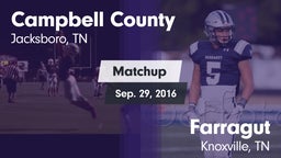 Matchup: Campbell County vs. Farragut  2016