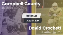 Matchup: Campbell County vs. David Crockett  2017