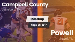 Matchup: Campbell County vs. Powell  2017