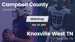 Matchup: Campbell County vs. Knoxville West  TN 2017