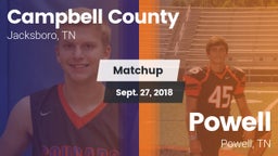 Matchup: Campbell County vs. Powell  2018