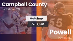 Matchup: Campbell County vs. Powell  2019
