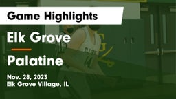 Elk Grove  vs Palatine  Game Highlights - Nov. 28, 2023