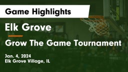 Elk Grove  vs Grow The Game Tournament Game Highlights - Jan. 4, 2024