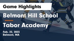 Belmont Hill School vs Tabor Academy  Game Highlights - Feb. 22, 2023