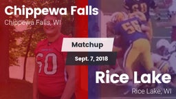 Matchup: Chippewa Falls vs. Rice Lake  2018
